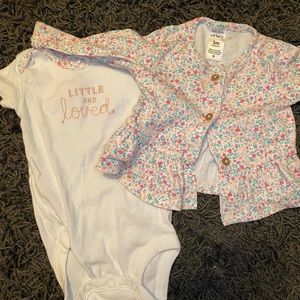 3 month onsie with sweater